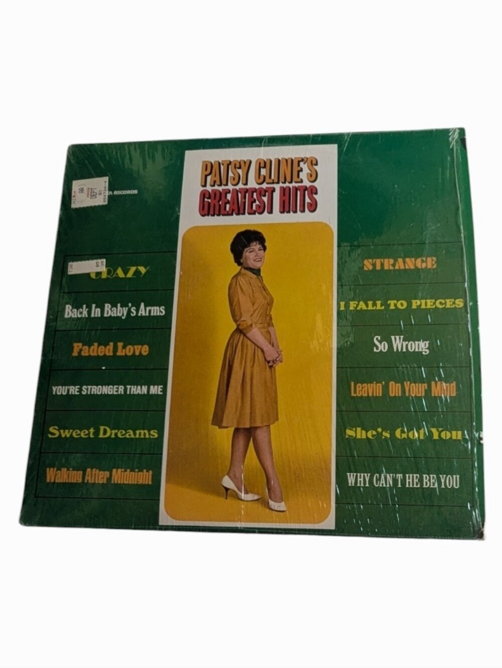 Patsy Cline's Greatest Hits Vinyl Record